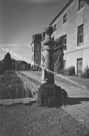 HEYWOOD HOUSE  TERRACE FROM GROUND LEVEL